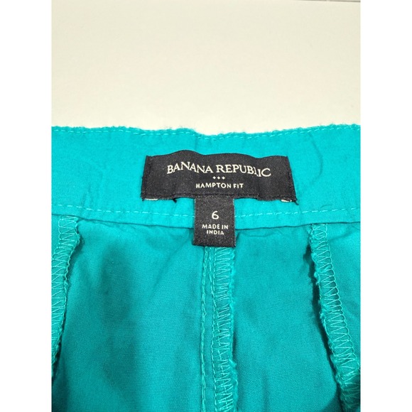 Banana Republic Hampton Fit Turquoise Shorts – women's size 6. - Picture 5 of 6